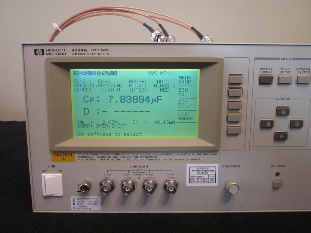 HP / Agilent 4284A 20Hz1MHz Precision LCR Meter w/ Opt 001 & 006
